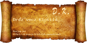 Drávecz Klotild névjegykártya